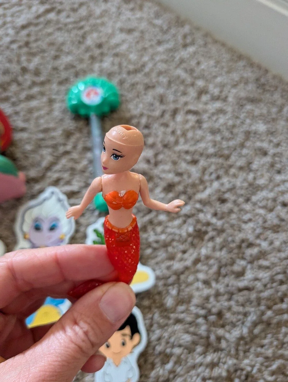Disney princess Ariel little mermaid bath and pool toys